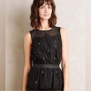 Anthropologie Meadow Rue Stargazer Peplum Top